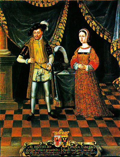 Albert III de Brandebourg et Anne de Saxe